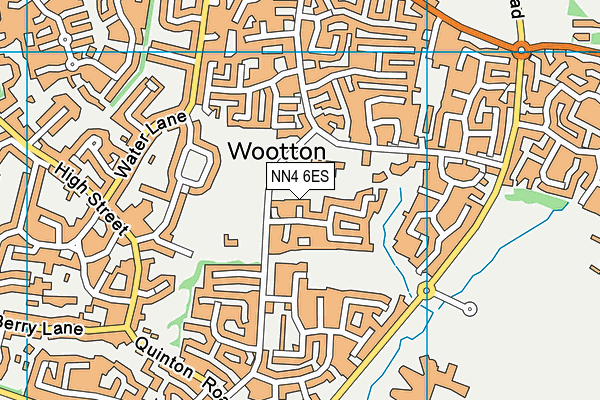 NN4 6ES map - OS VectorMap District (Ordnance Survey)