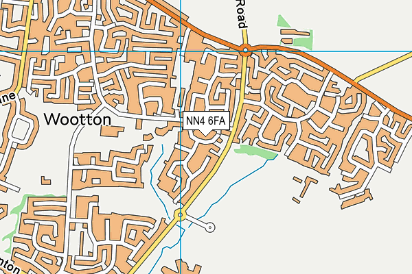 NN4 6FA map - OS VectorMap District (Ordnance Survey)