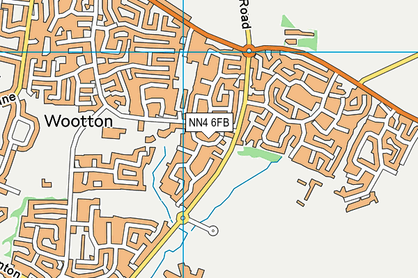 NN4 6FB map - OS VectorMap District (Ordnance Survey)