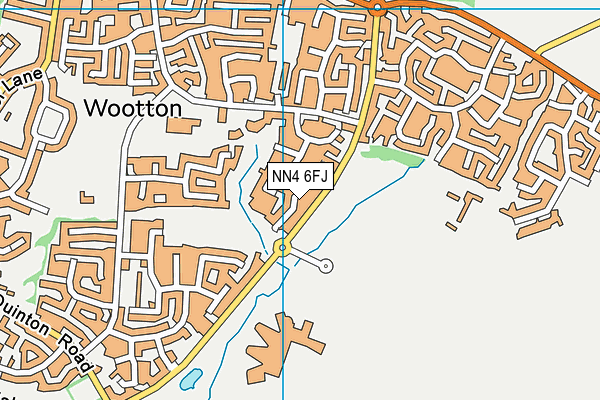 NN4 6FJ map - OS VectorMap District (Ordnance Survey)