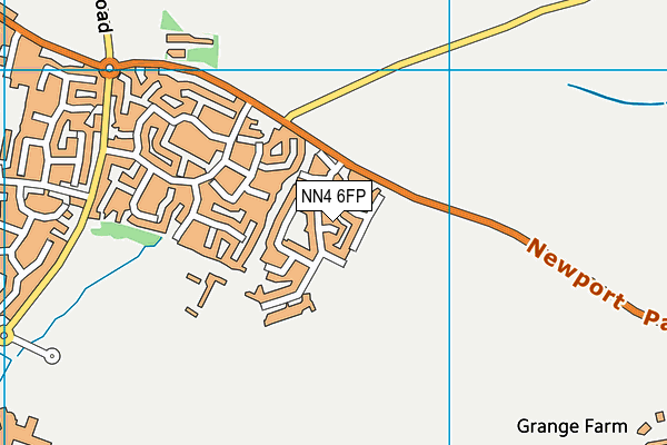 NN4 6FP map - OS VectorMap District (Ordnance Survey)