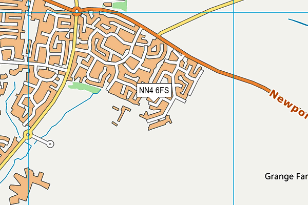 NN4 6FS map - OS VectorMap District (Ordnance Survey)