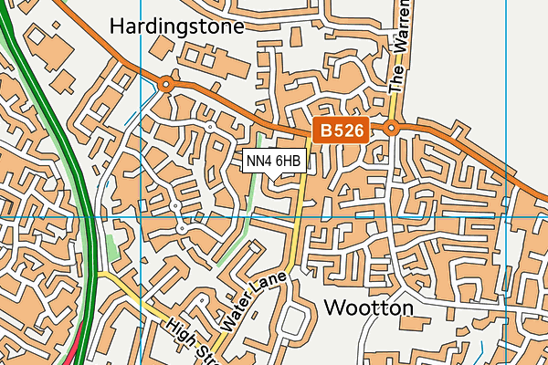 NN4 6HB map - OS VectorMap District (Ordnance Survey)