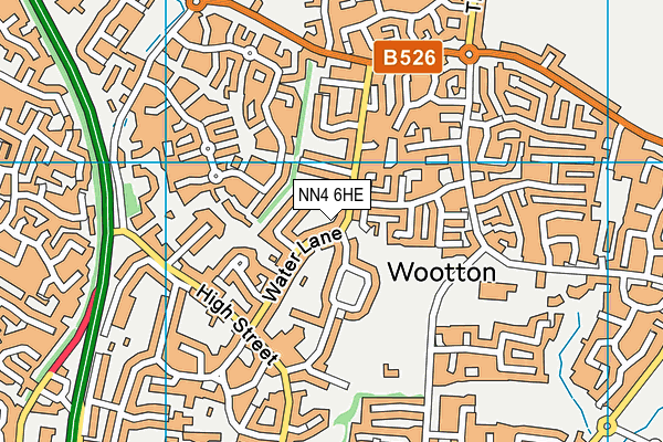 NN4 6HE map - OS VectorMap District (Ordnance Survey)