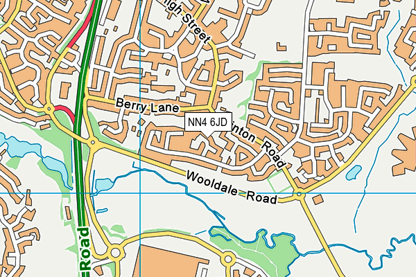 NN4 6JD map - OS VectorMap District (Ordnance Survey)