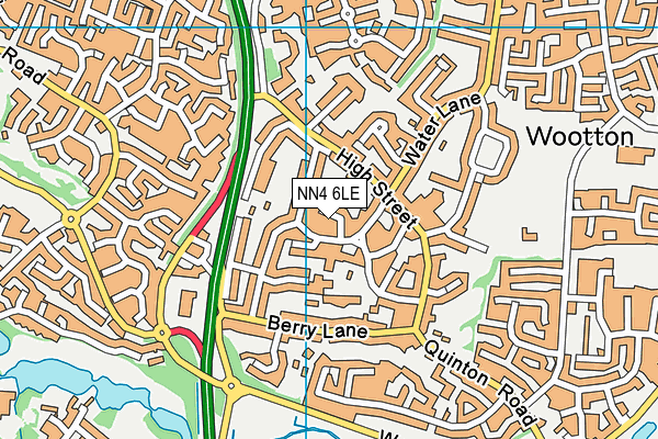 NN4 6LE map - OS VectorMap District (Ordnance Survey)
