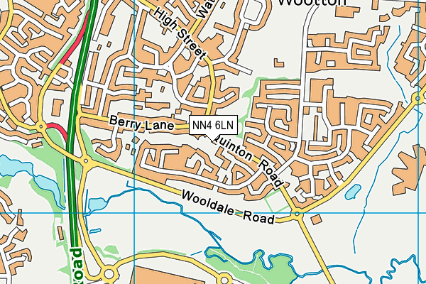 NN4 6LN map - OS VectorMap District (Ordnance Survey)
