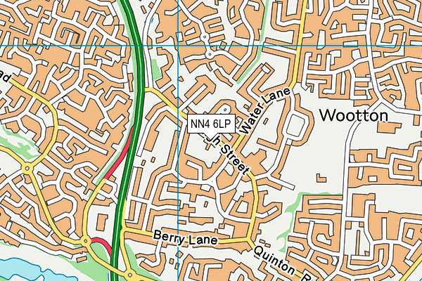 NN4 6LP map - OS VectorMap District (Ordnance Survey)