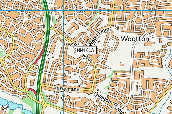 NN4 6LW map - OS VectorMap District (Ordnance Survey)
