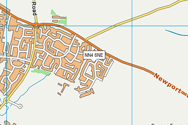 NN4 6NE map - OS VectorMap District (Ordnance Survey)