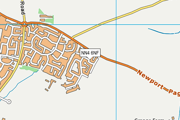 NN4 6NF map - OS VectorMap District (Ordnance Survey)