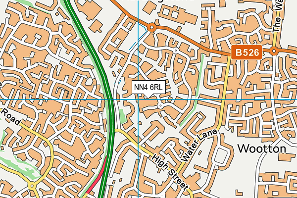 NN4 6RL map - OS VectorMap District (Ordnance Survey)