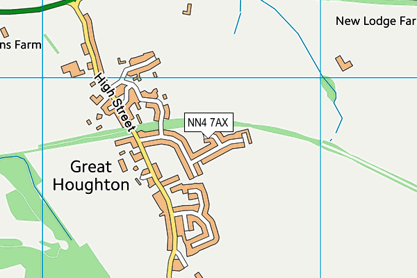 NN4 7AX map - OS VectorMap District (Ordnance Survey)