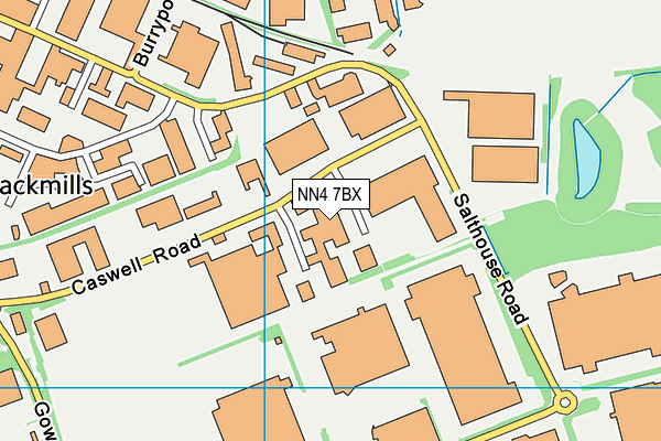NN4 7BX map - OS VectorMap District (Ordnance Survey)