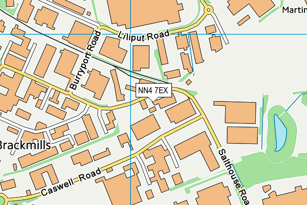 NN4 7EX map - OS VectorMap District (Ordnance Survey)