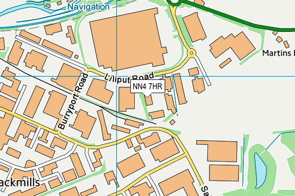 NN4 7HR map - OS VectorMap District (Ordnance Survey)