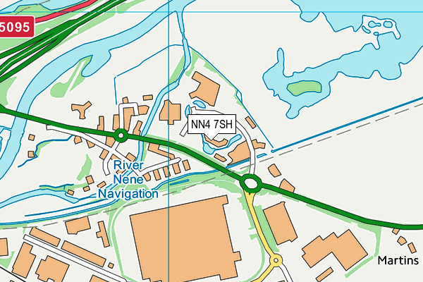 NN4 7SH map - OS VectorMap District (Ordnance Survey)