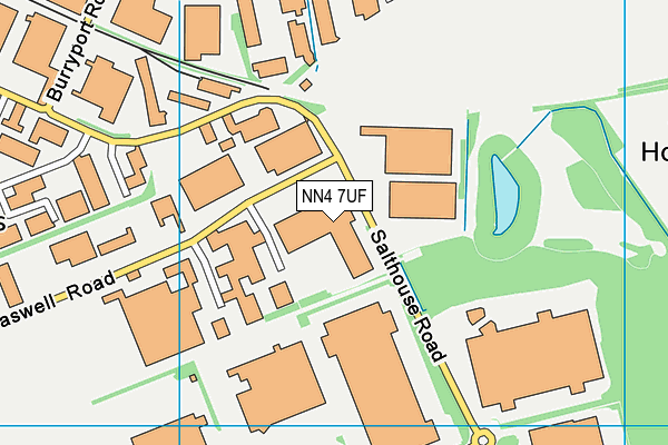 NN4 7UF map - OS VectorMap District (Ordnance Survey)