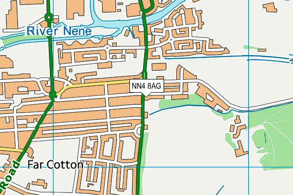 NN4 8AG map - OS VectorMap District (Ordnance Survey)