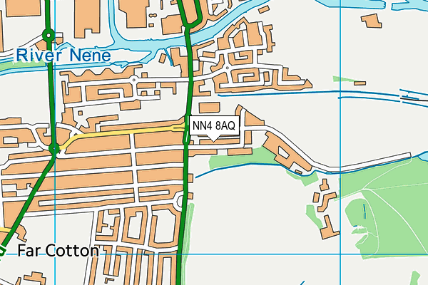 NN4 8AQ map - OS VectorMap District (Ordnance Survey)