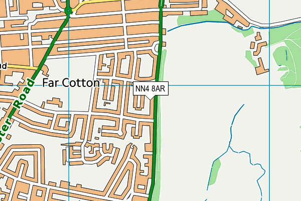 NN4 8AR map - OS VectorMap District (Ordnance Survey)