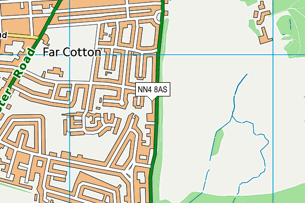 NN4 8AS map - OS VectorMap District (Ordnance Survey)