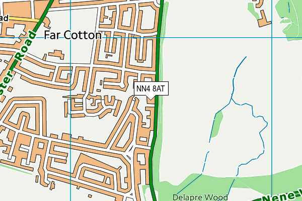 NN4 8AT map - OS VectorMap District (Ordnance Survey)