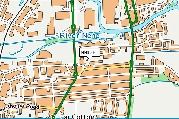 NN4 8BL map - OS VectorMap District (Ordnance Survey)