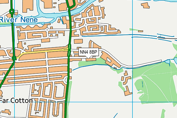 NN4 8BP map - OS VectorMap District (Ordnance Survey)
