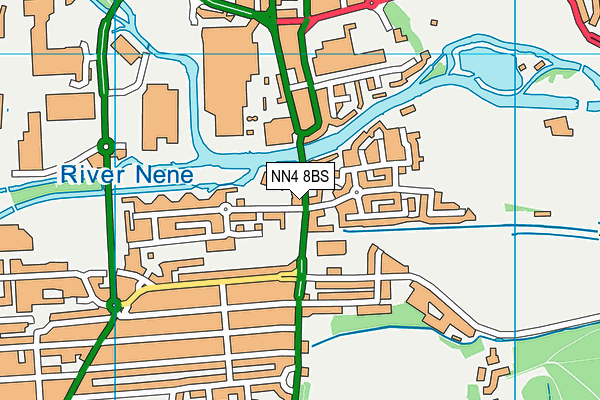 NN4 8BS map - OS VectorMap District (Ordnance Survey)