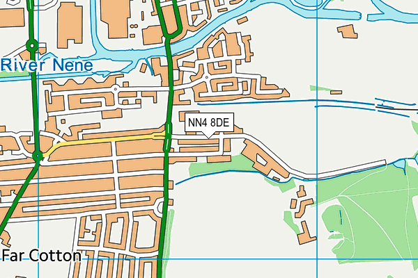 NN4 8DE map - OS VectorMap District (Ordnance Survey)
