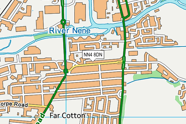 NN4 8DN map - OS VectorMap District (Ordnance Survey)