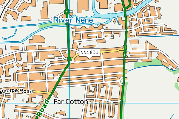 NN4 8DU map - OS VectorMap District (Ordnance Survey)