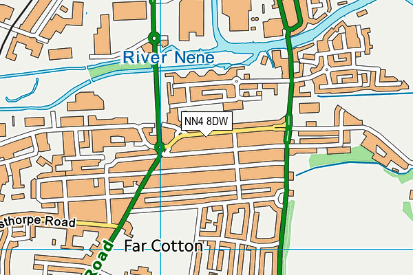 NN4 8DW map - OS VectorMap District (Ordnance Survey)