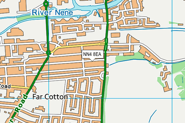 NN4 8EA map - OS VectorMap District (Ordnance Survey)