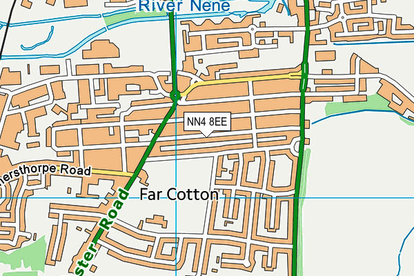 NN4 8EE map - OS VectorMap District (Ordnance Survey)