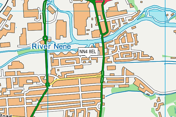 NN4 8EL map - OS VectorMap District (Ordnance Survey)