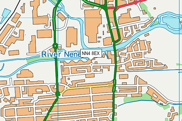 NN4 8EX map - OS VectorMap District (Ordnance Survey)