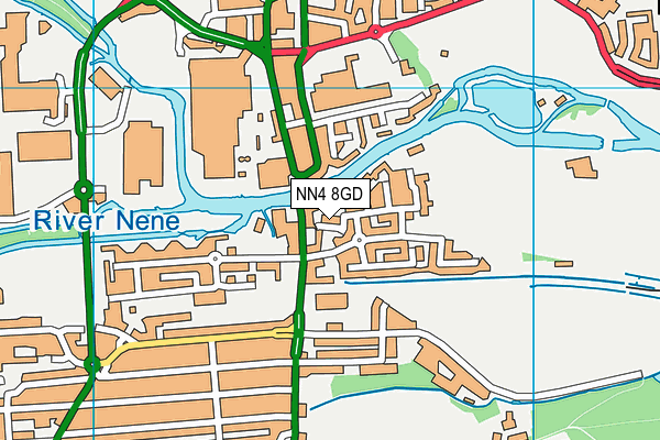 NN4 8GD map - OS VectorMap District (Ordnance Survey)