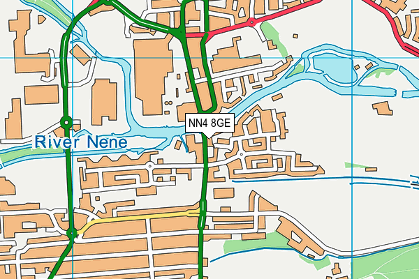 NN4 8GE map - OS VectorMap District (Ordnance Survey)