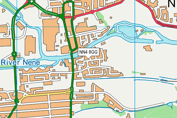 NN4 8GG map - OS VectorMap District (Ordnance Survey)
