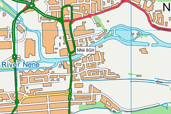 NN4 8GH map - OS VectorMap District (Ordnance Survey)