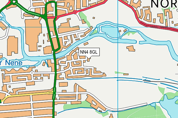 NN4 8GL map - OS VectorMap District (Ordnance Survey)