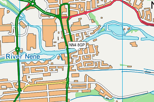 NN4 8GP map - OS VectorMap District (Ordnance Survey)