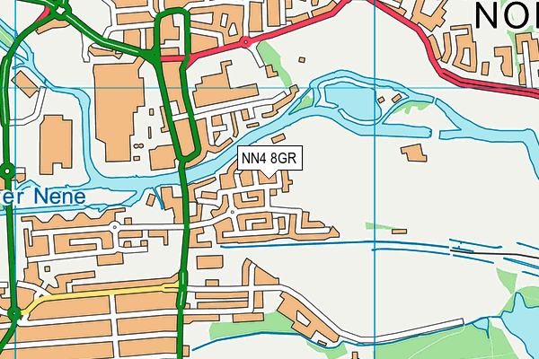 NN4 8GR map - OS VectorMap District (Ordnance Survey)