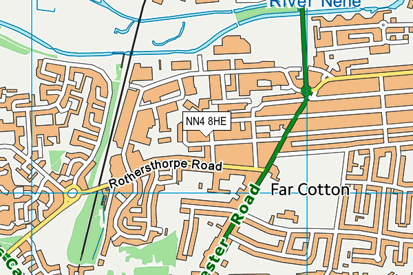 NN4 8HE map - OS VectorMap District (Ordnance Survey)