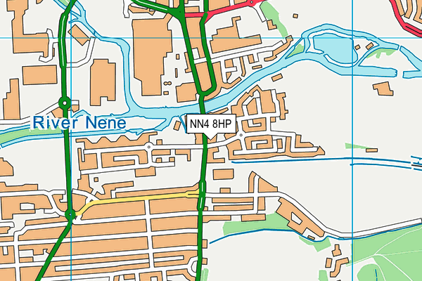 NN4 8HP map - OS VectorMap District (Ordnance Survey)