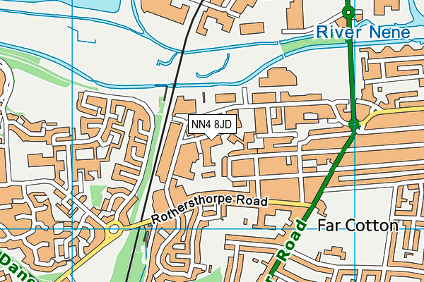 Map of EXCEL PROPERTIES (NORTHAMPTON) LIMITED at district scale