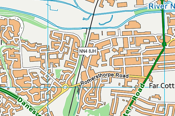 NN4 8JH map - OS VectorMap District (Ordnance Survey)
