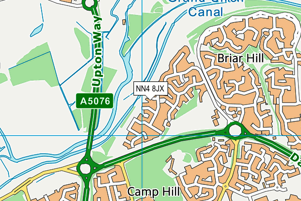 NN4 8JX map - OS VectorMap District (Ordnance Survey)